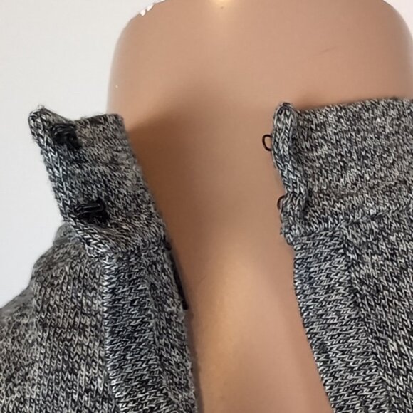 3/$20 Revamped By Sirens Ribbed Knit Crop Top Sleeveless High Mock Neck Melange - Picture 6 of 11